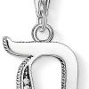 Schmuck Thomas Sabo | Thomas Sabo Buchstabe D Silber 1584-643-21 Charm Anh Nger