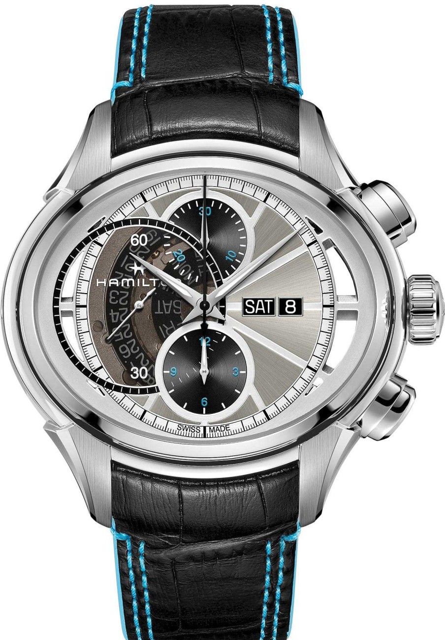 Uhren Hamilton | Hamilton Jazzmaster Face2Face H32866781 Herren Automatikchronograph Streng Limitierte Auflage