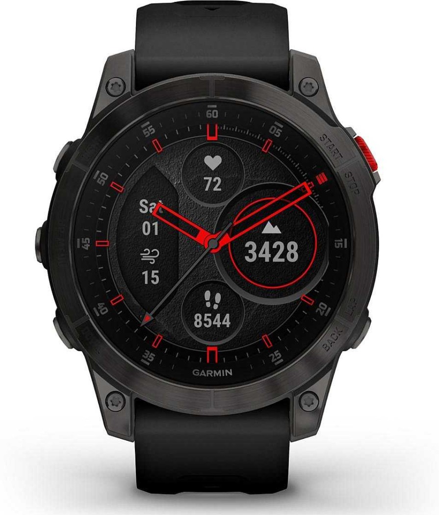 Uhren Garmin | Garmin Epix Saphire 010-02582-11 Smartwatch Bluetooth, Gps, Pulsmessung