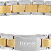 Schmuck BOSS JEWELLERY | Boss Jewellery Metal Link Essentials 1580195 Herrenarmband