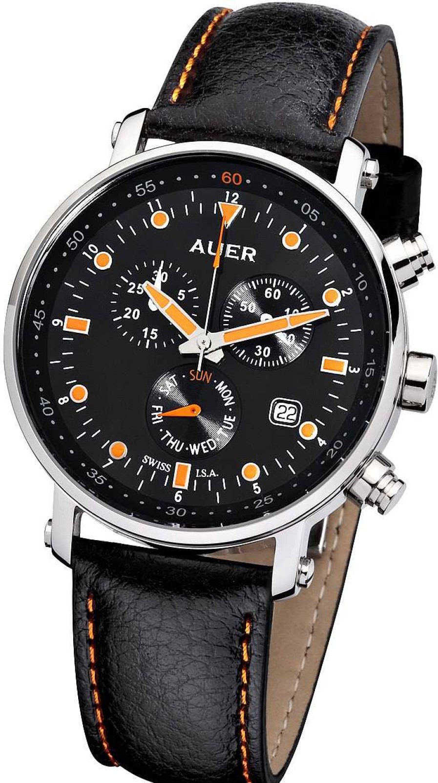 Uhren AUER | Auer Alpine Glow Au-Zu-611-Borl Herrenchronograph Swiss Isa