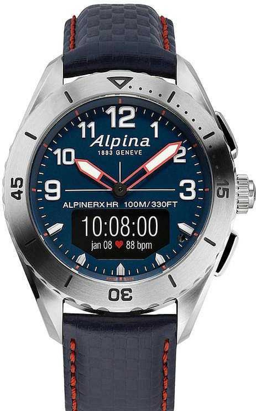 Uhren Alpina Geneve | Alpina Geneve Alpinerx Alive Al-284Lnnr5Ssaq6L Herrenarmbanduhr Smartwatch