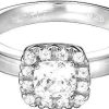 Schmuck Esprit Jewel | Esprit Jewel Cushion Solitaire Esrg92359B Damenring Mit Zirkonen