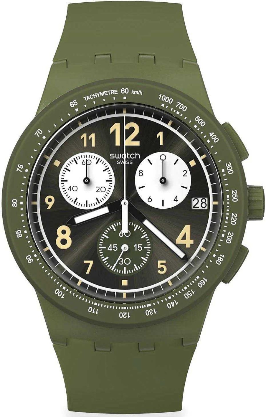 Uhren Swatch | Swatch Nothing Basic About Green Susg406 Herrenchronograph