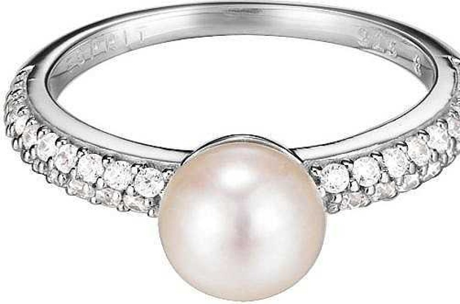 Schmuck Esprit Jewel | Esprit Jewel Pearl Sphere Esrg92379B Damenring Mit Perlenbesatz