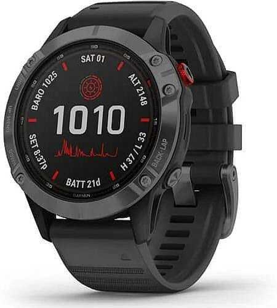 Uhren Garmin | Garmin Fenix 6 Pro Solar 010-02410-15 Smartwatch Smartwatch