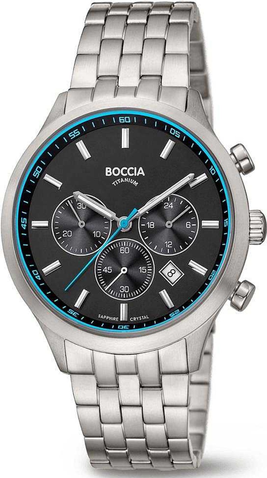 Uhren Boccia Titanium | Boccia Titanium 3750-04 Herrenchronograph