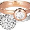 Schmuck Esprit Jewel | Esprit Jewel Double Embrace Esrg92396A Damenring Mit Zirkonen