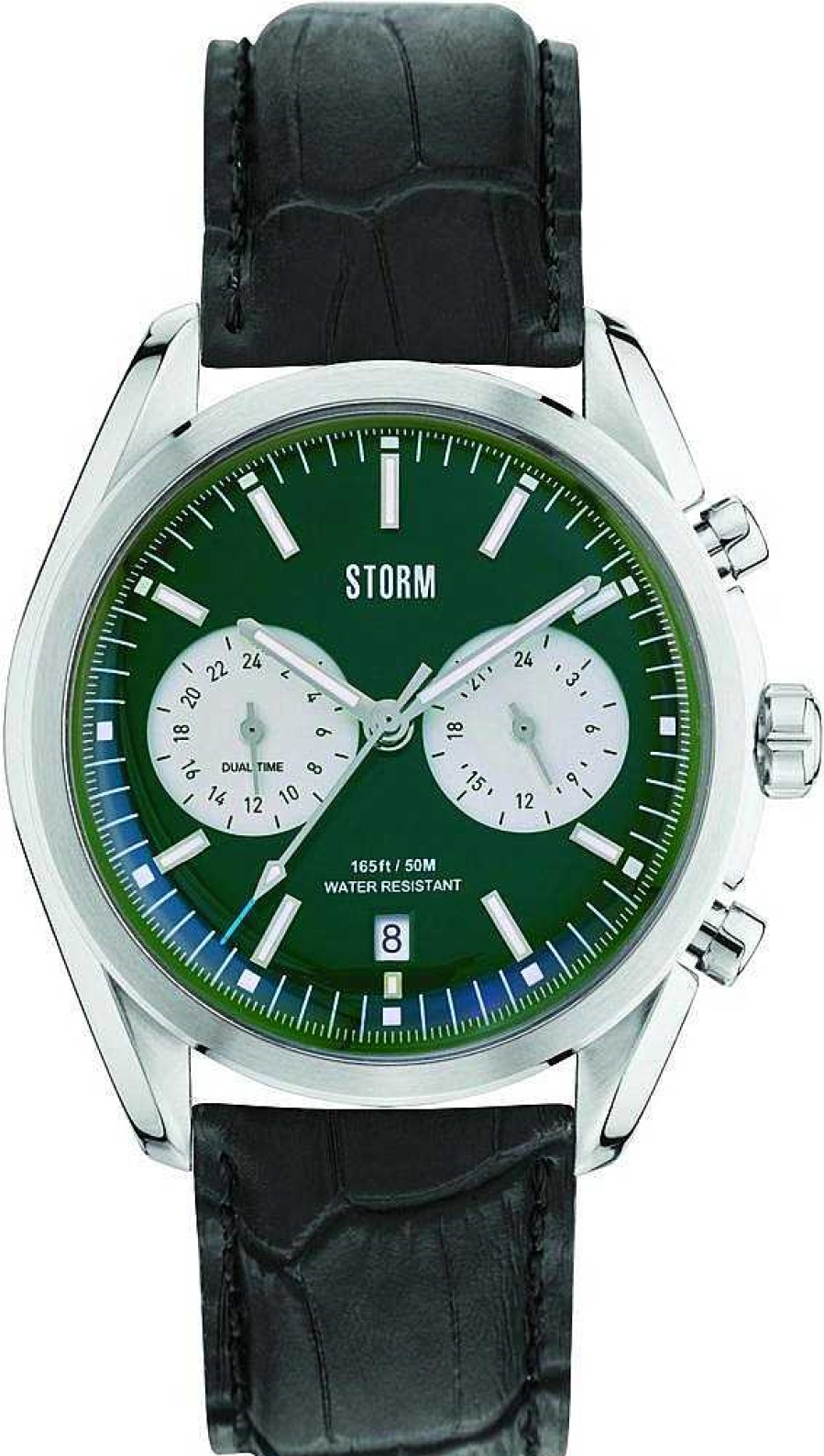 Uhren Storm London | Storm London Trexon Green Leather 47357/Gn Herrenchronograph