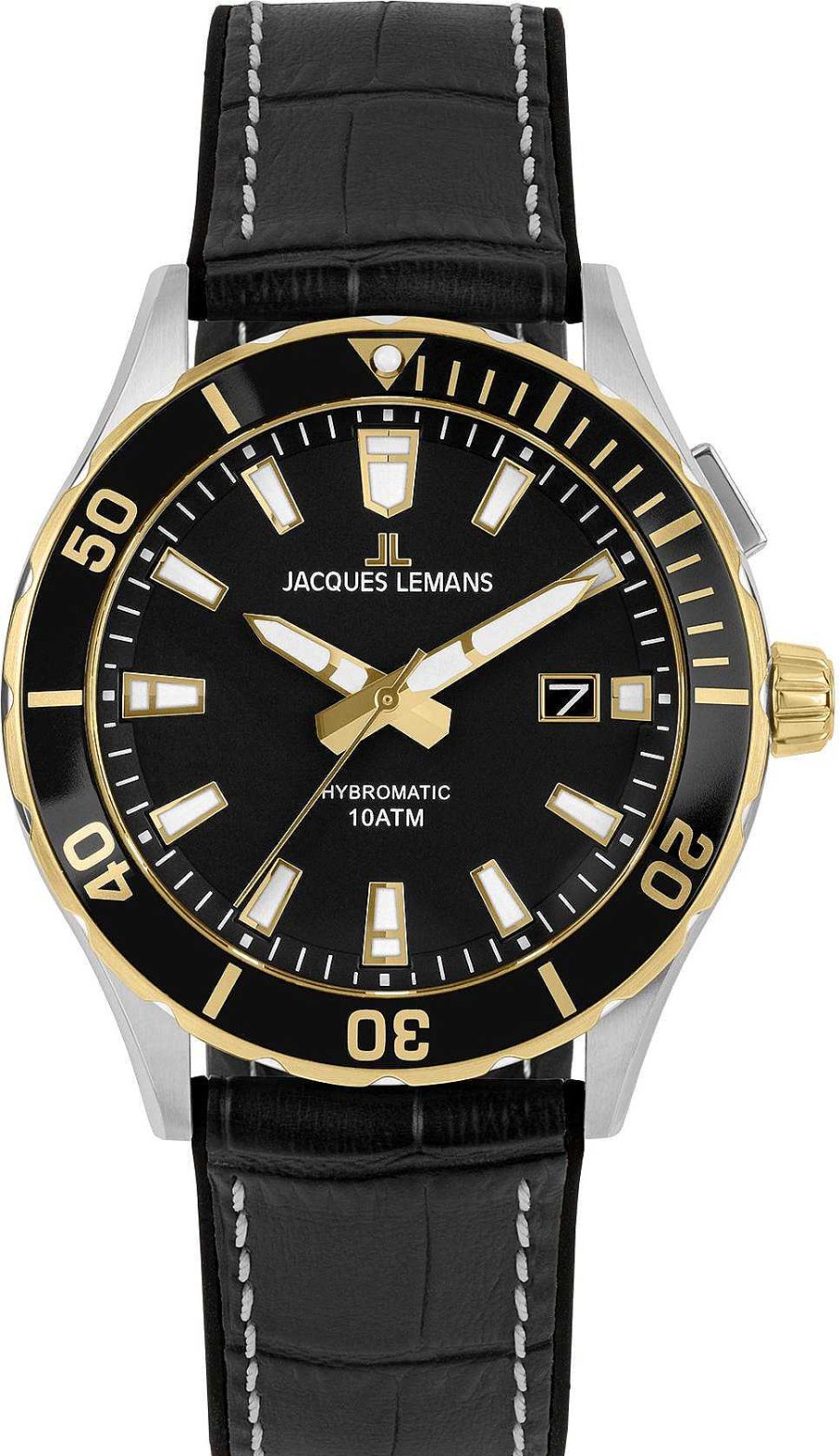 Uhren Jacques Lemans | Jacques Lemans Hybromatic 1-2131C Herren Automatikuhr