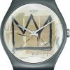 Uhren Swatch | Swatch Untitled By Jean-Michel Basquiat Suoz355 Unisexuhr