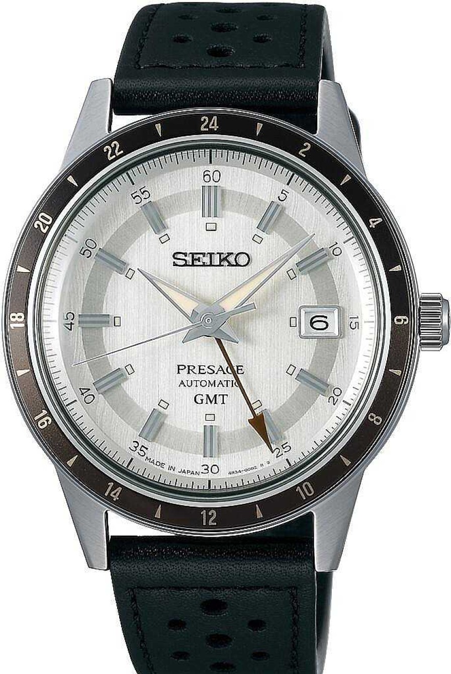 Uhren Seiko Presage | Seiko Presage Automatic Gmt Ssk011J1 Herren Automatikuhr