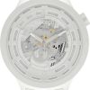 Uhren Swatch | Swatch C-White Sb03W100 Unisexuhr