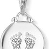 Schmuck Thomas Sabo | Thomas Sabo Coin Baby Fu Abdruck 1692-051-14 Charm Anh Nger