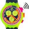 Uhren Swatch | Swatch Neon To The Max Pay! Sb06J101-5300 Unisexuhr