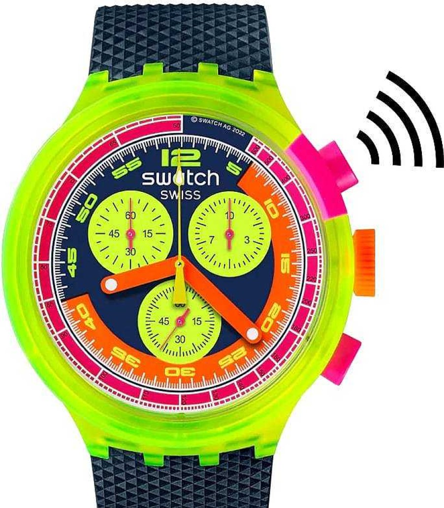 Uhren Swatch | Swatch Neon To The Max Pay! Sb06J101-5300 Unisexuhr