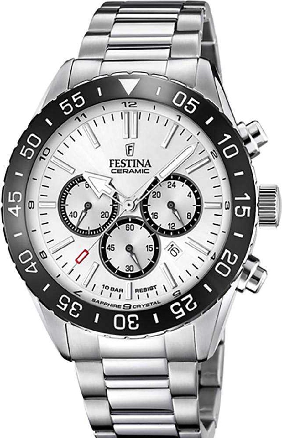 Uhren Festina | Festina Keramik F20575/1 Herrenchronograph