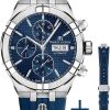 Uhren Maurice Lacroix | Maurice Lacroix Aikon Ai6038-Ss000-430-4 Herren Automatikchronograph Mit Wechselband