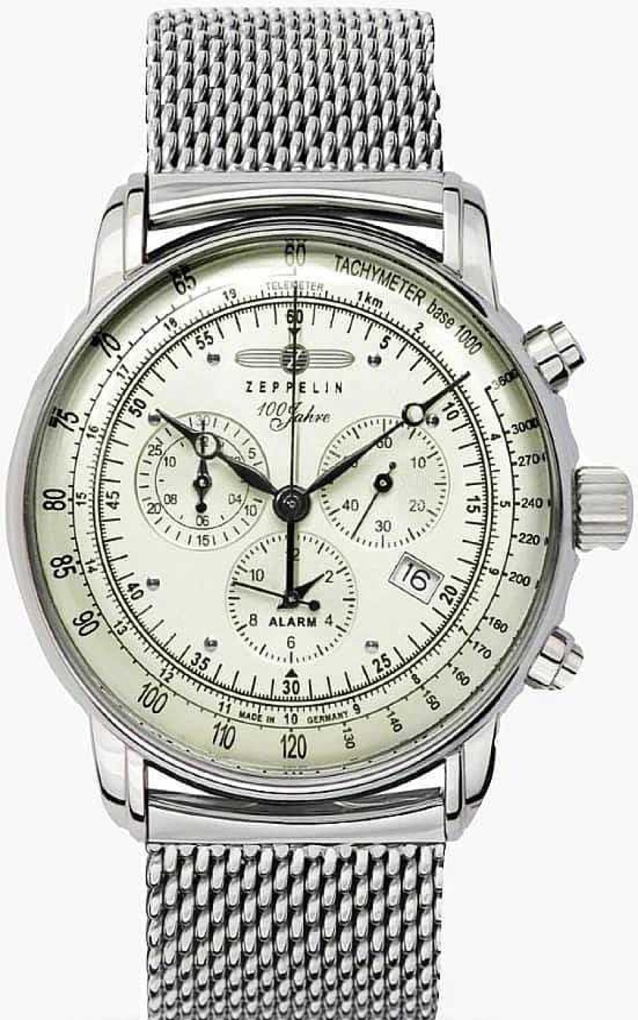 Uhren Zeppelin | Zeppelin 100 Jahre Zeppelin Ed. 1 8680M3 Herrenchronograph Mit Alarm