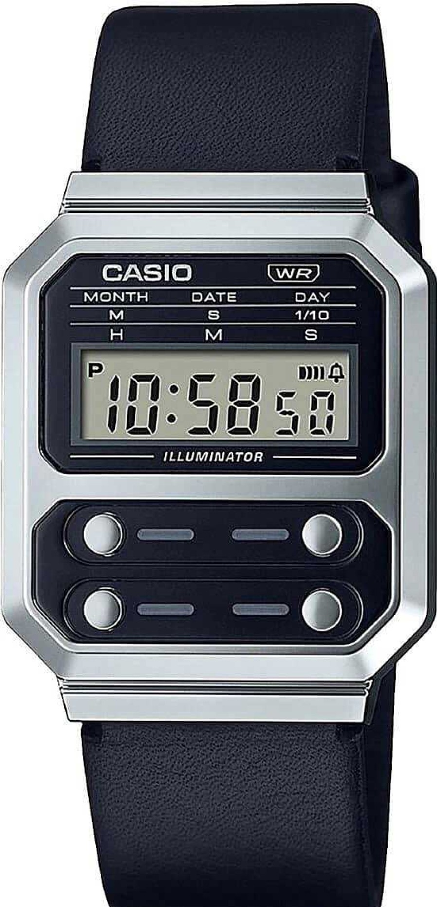 Uhren Casio | Casio Vintage Edgy A100Wel-1Aef Herrenarmbanduhr Mit Alarm