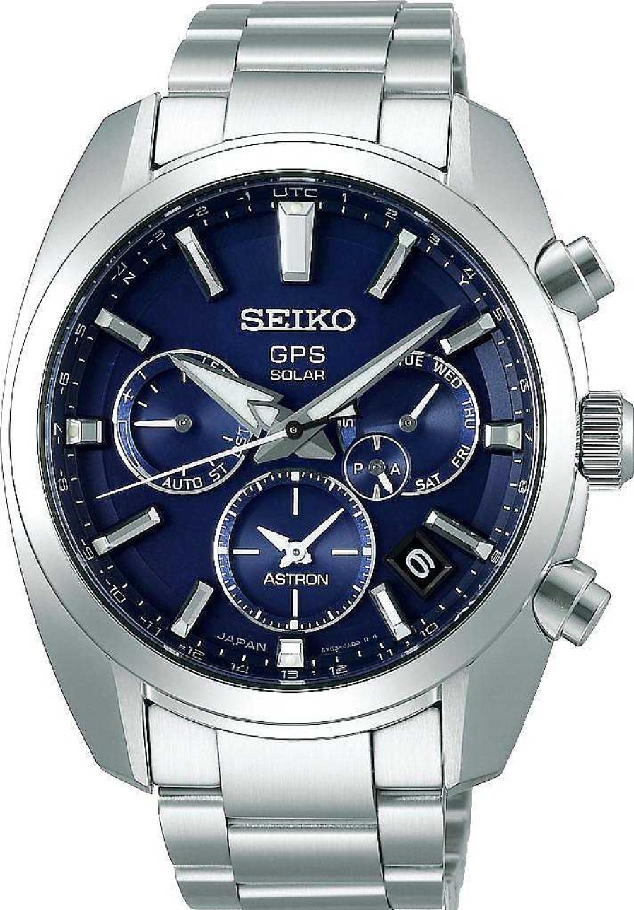 Uhren Seiko Astron | Seiko Astron Astron Gps Solar Dual Time Ssh019J1 Gps Solar Uhr