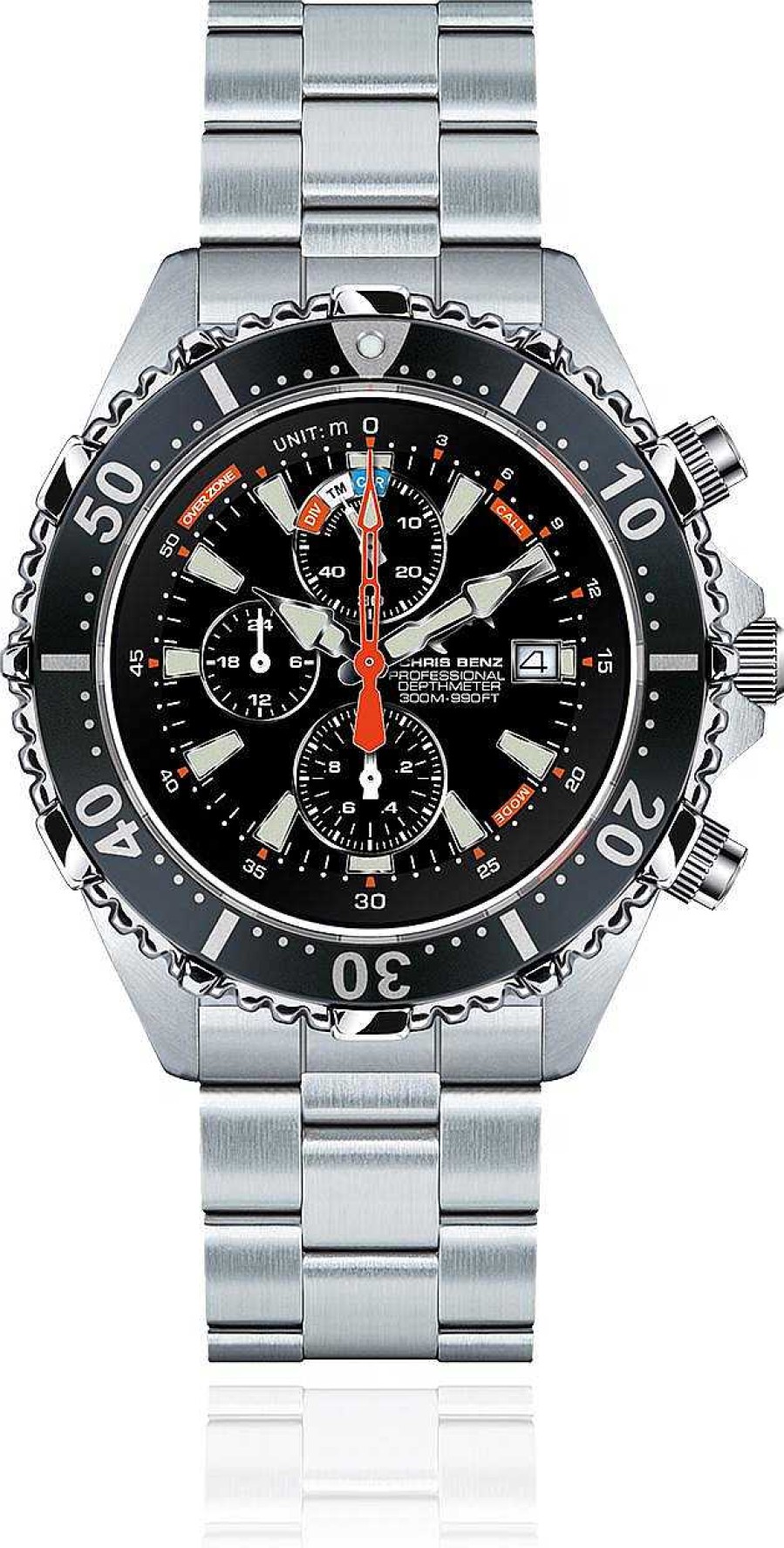 Uhren Chris Benz | Chris Benz Chris Benz Depthmeter Chronograph Cb-C300X-S-Mb Herrenchronograph