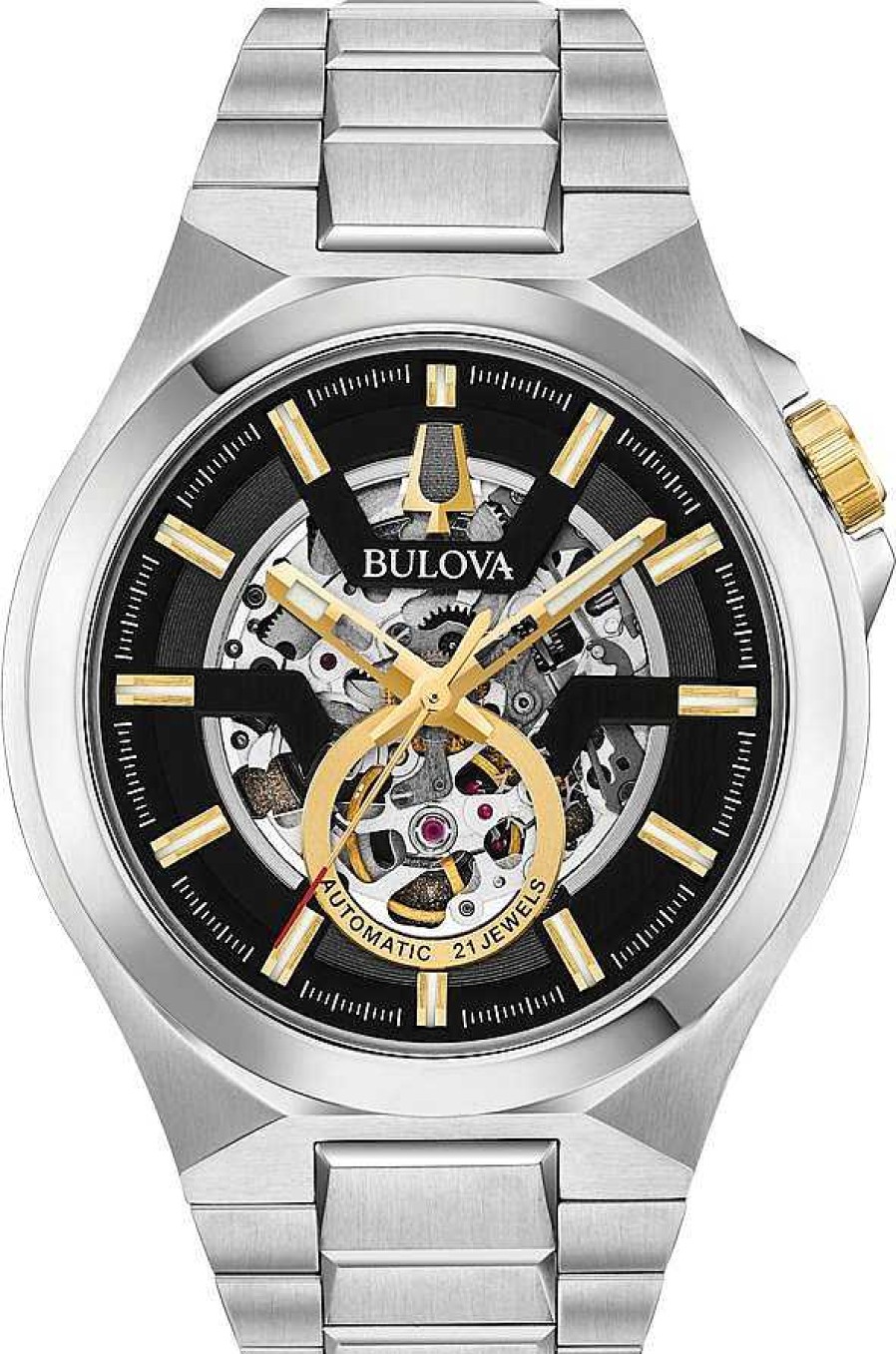 Uhren Bulova | Bulova Maquina 98A224 Herren Automatikuhr