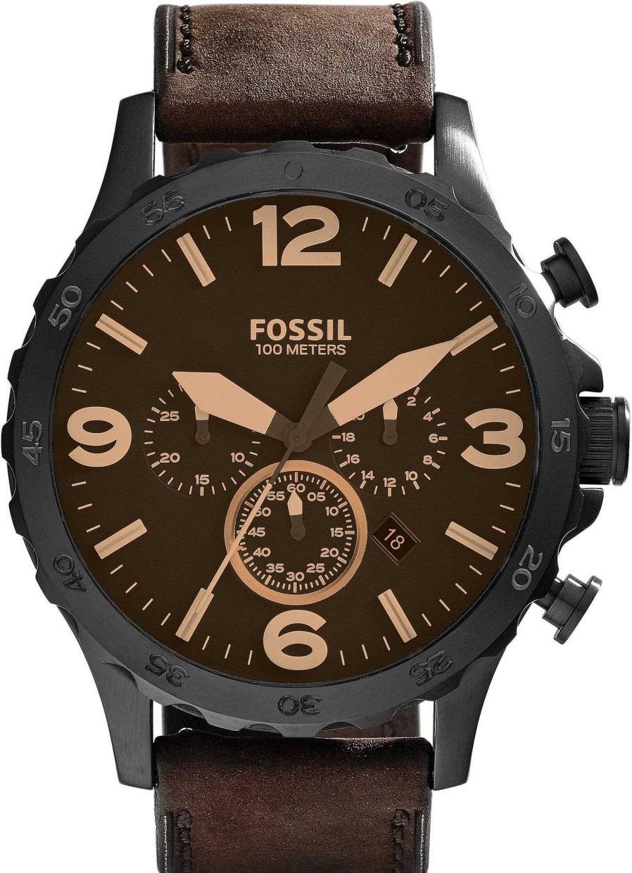 Uhren Fossil | Fossil Nate Jr1487 Herrenchronograph Sehr Sportlich