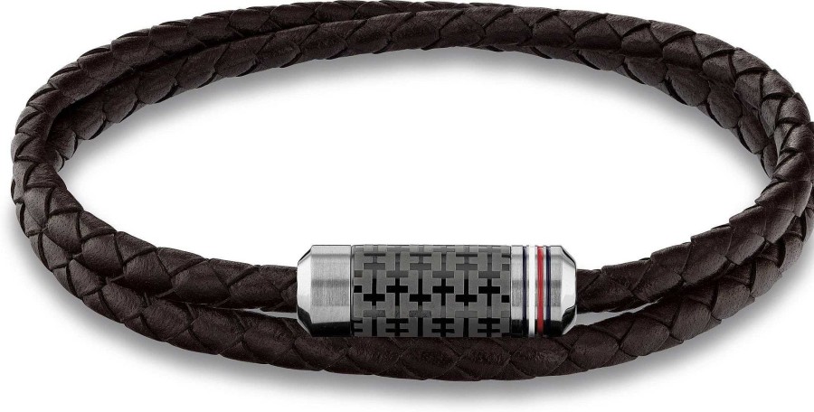 Schmuck Tommy Hilfiger Jewelry | Tommy Hilfiger Jewelry Wrap Braided Leather Bracelet 2790325 Herrenarmband