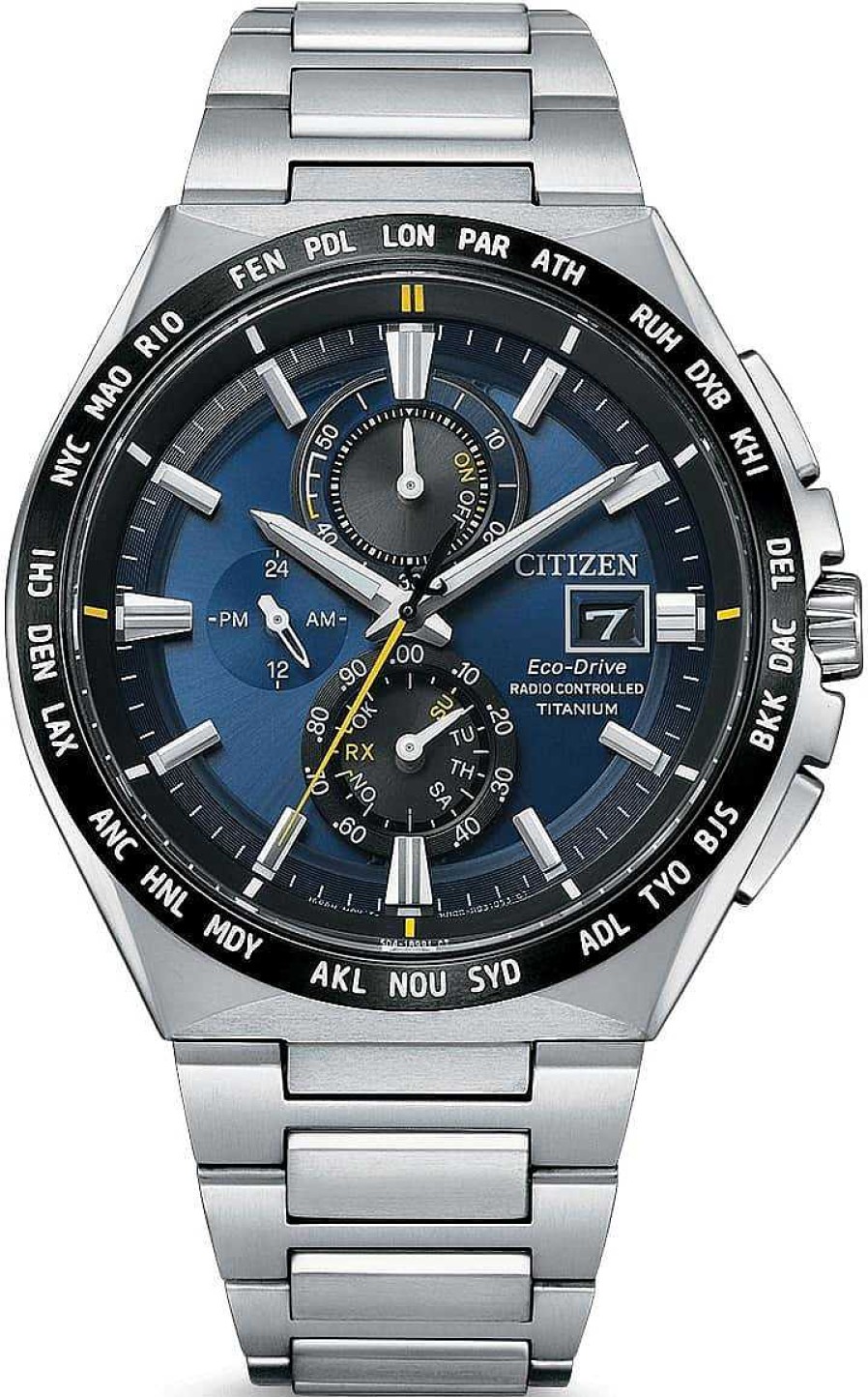 Uhren Citizen | Citizen Radio Chrono At8234-85L Herrenarmbanduhr Funkuhr & Solar