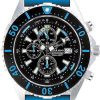 Uhren Chris Benz | Chris Benz Depthmeter Chronograph 300M Cb-C300-B-Kbb Herrenchronograph Tiefenmesser