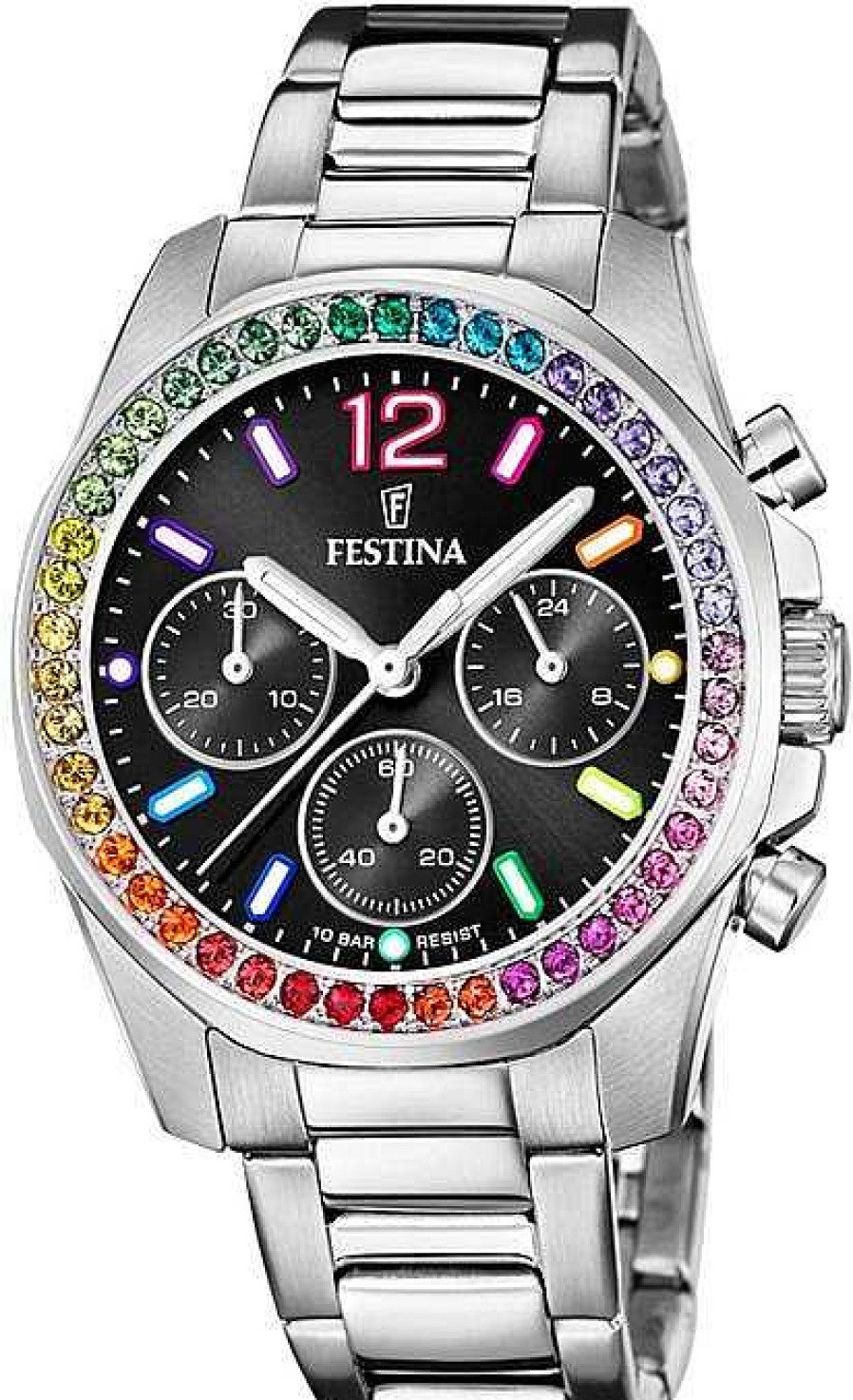 Uhren Festina | Festina Boyfriend F20606/3 Damenchronograph